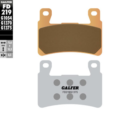 Тормозные колодки Galfer FD219G1375 FA265/FA296