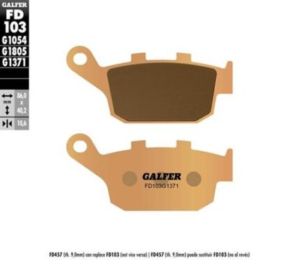 Тормозные колодки Galfer FD103G1371 FA140