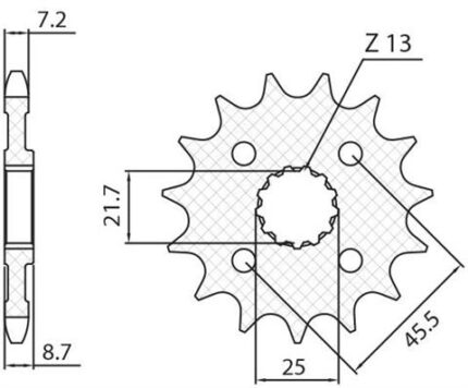 Звезда Sunstar 431.15 аналог JTF1537.15