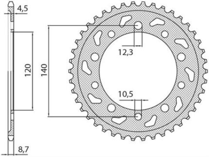Звезда Sunstar 5500-41 аналог JTR1800.41