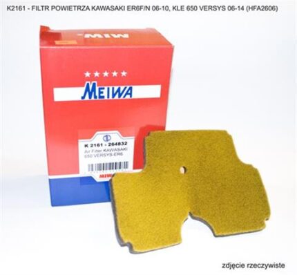 Воздушный фильтр MIW K2161 Kawasaki ER 6 F/N 06-10, KLE 650 Versys 06-14 аналог HFA2606