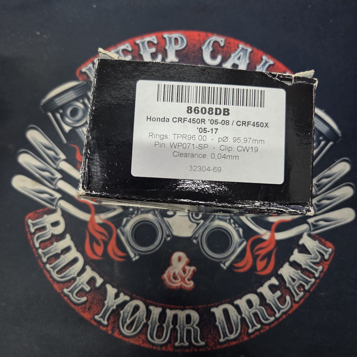 7ac67e510c78117f0aa7c13b3ef15e15.jpg Поршень Wossner 8608DB Honda CRF 450R 05-08/CRF 450X 05-17 (12.0:1) 95,97mm (12:1=OEM)
