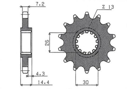 Звезда Sunstar 410.15 аналог JTF1332.15