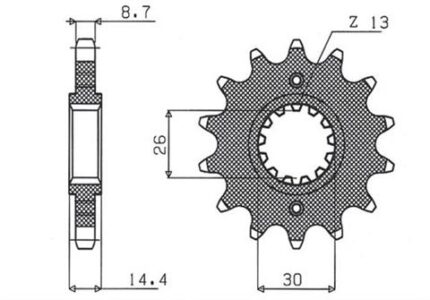 Звезда Sunstar 512.17 аналог JTF339.17