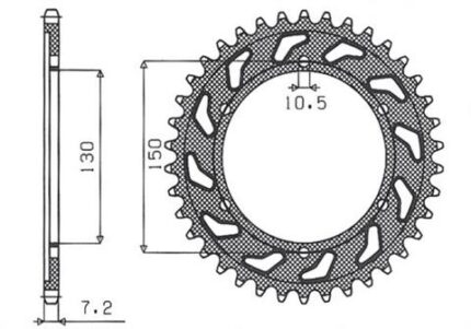 Звезда Sunstar 4598-42 аналог JTR300.42