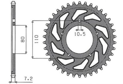 Звезда Sunstar 4329-44 аналог JTR1332.44