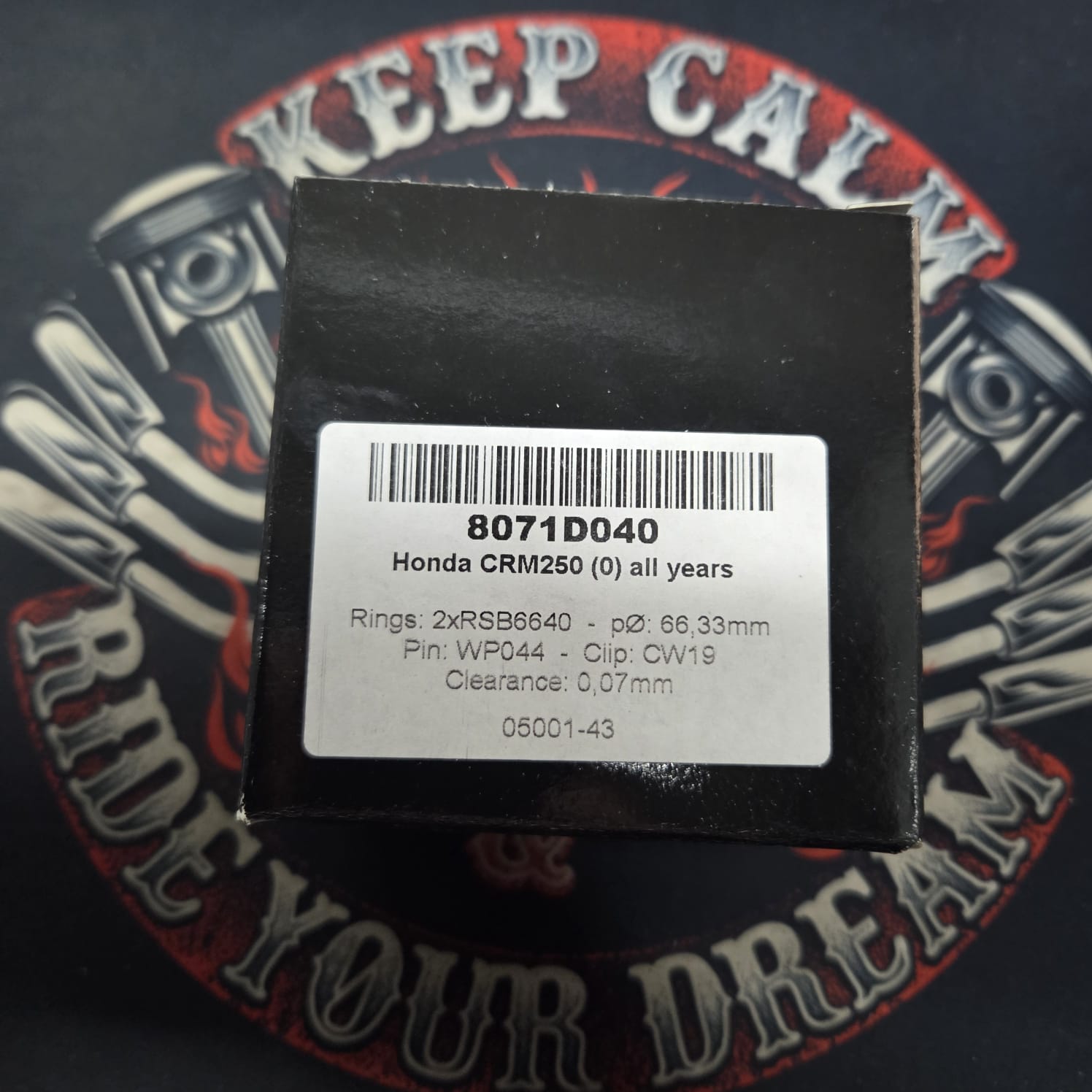 d785c58f42044053b0b1d96fdb091f93.jpg Поршень Wossner 8071D040 CRM 250 66,33mm+0,40mm