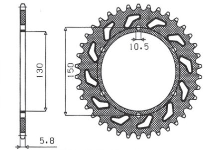 Звезда Sunstar 3610-45 аналог JTR245/3.45