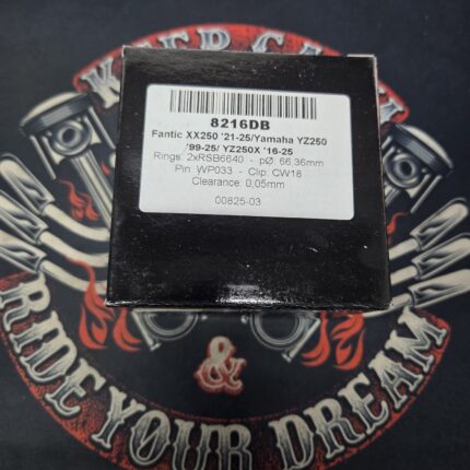 Поршень Wossner 8216DB Yamaha YZ 250 99-25, RM 250 03-12, YZ 250X 16-25, Fantic XX 250 2 кольца 66,36mm