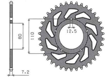 Звезда Sunstar 4335-42 аналог JTR1332.42