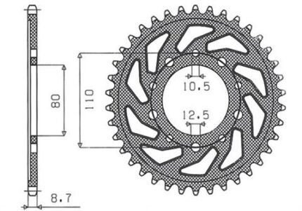 Звезда Sunstar 5363-42 аналог JTR1334.42