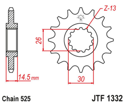 Звезда JT JTF1332.16RB