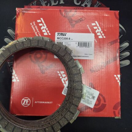 Диски сцепления TRW MCC208-8 Kawasaki KX 250 92-08, KLR 650 95-04, W 650 99-05, VN 750 86-95, Z 750 76-85, ZX 7R 96-02, ZX 750R 91-95, VN 800 96-03, W 800 11-17, VN 900 06-17, ZX9R 94-97, SUZUKI RM 250 96-00, (EBC CK4435)