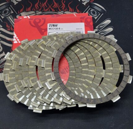 Диски сцепления TRW MCC120-8 NT 650 V DEAUVILLE 98-05, NTV 650 88-97, XL 650 V 99-07, XRV 650 88-90, Honda NC 700 12-14, CTX 700 14-17, NT 700 V 06-13, XL 700 V 08-13, VT 750 SHADOW 01-16, (EBC CK1230)