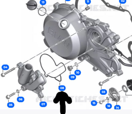 Прокладка помпы BMW 11 13 8 562 773 BMW G 310 GS, G 310 R и G 310 RR