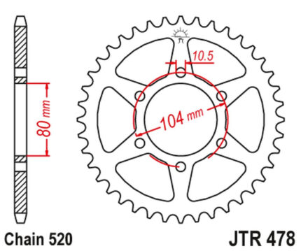 Звезда JT JTR478.46 аналог Sunstar 3356-46