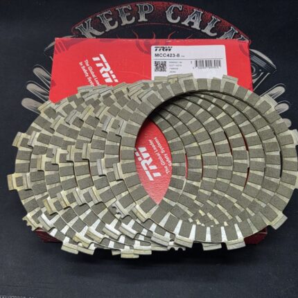 Диски сцепления TRW MCC423-8 Yamaha XV 750 81-98, WR 450 05-, YZF 450 08-, YZ 450 08-15, XV 1000 81-87, XV 1100 89-99, BT 1100 Buldog 02-06, XVS 1100 99-07, Beta Xtrainer 300 15-20, (EBC CK2274)