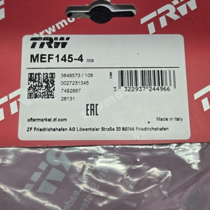Пружины сцепления TRW MEF145-4 Honda CBF 600 Hornet 98-06, CBF 600 04-07, CBR 600 F 91-98, XR 650 R 00-07, GSF 600 Bandit 94-04, GSX-F 600 98-02, GSX 750 98-03, GSX-F 98-06, (4 шт.) (CK045/4)
