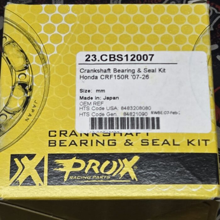 Подшипники коленвала Prox 23.CBS12007 Honda CRF 150R 07-26